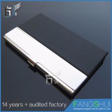 leather business card holder personalized