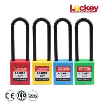 Lockout Tagout Long nhựa còng an toàn Padlock