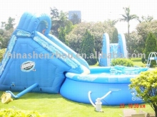 inflatable Pool with slide
