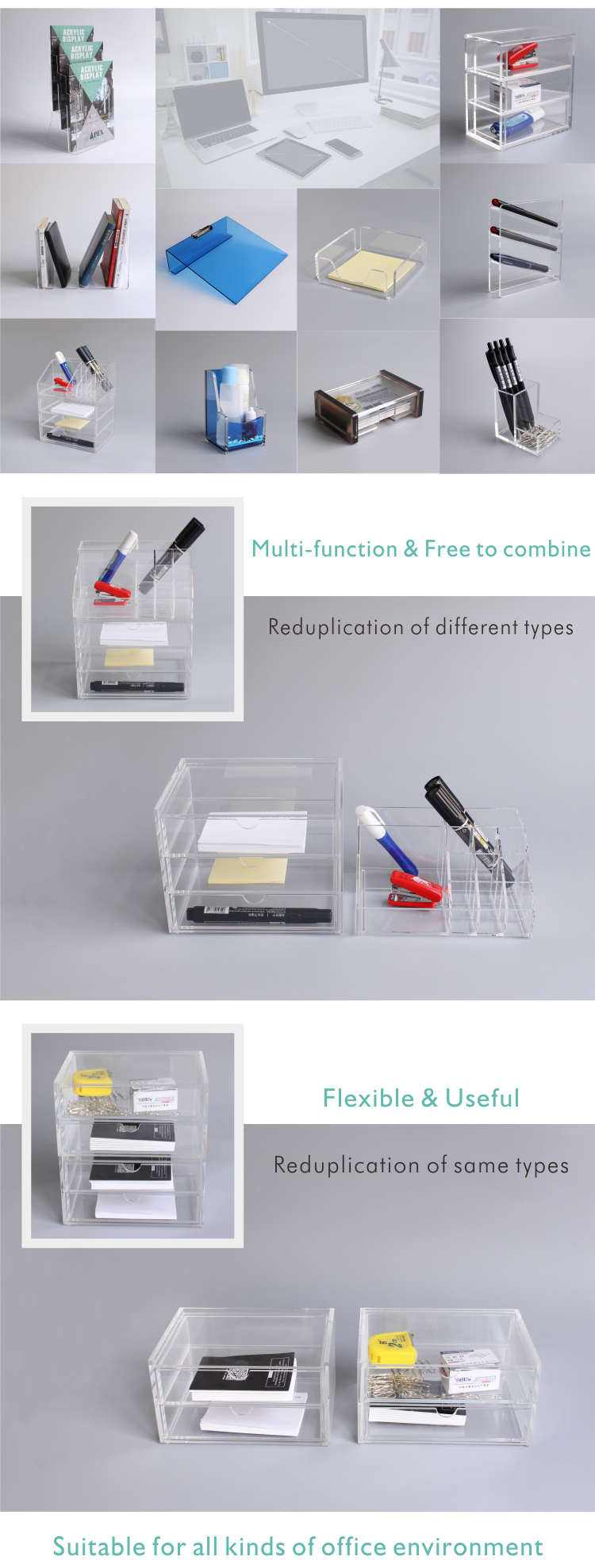 High Quality Acrylic Pen Holder Display Stand