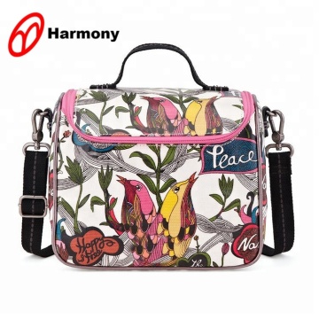 Women's custom print insulated 6 can cool bag
