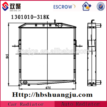 Complete Copper Brass Auto Radiator