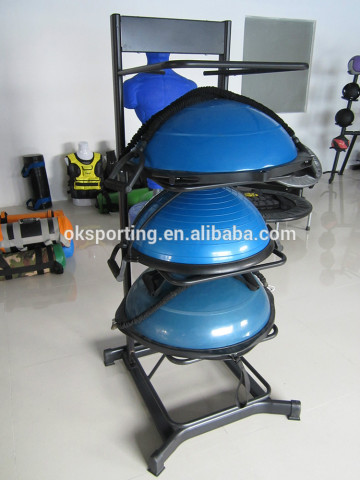 Fitness equipment half ball rack bosu ball rack