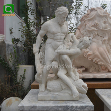 Hot Sale Life Size White Marble Outdoor Garden Hercules Statue