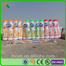 Colorful hot sale inflatable juice bottles for advertising