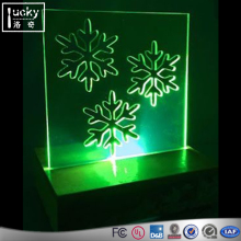 Acrylic Edge Lit LED Snowflake Sign,Mount Edge Lit LED Sign