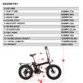 48V500W12.5AH 20 '' خطوة إطارات قابلة للطي على الدراجة الكهربائية