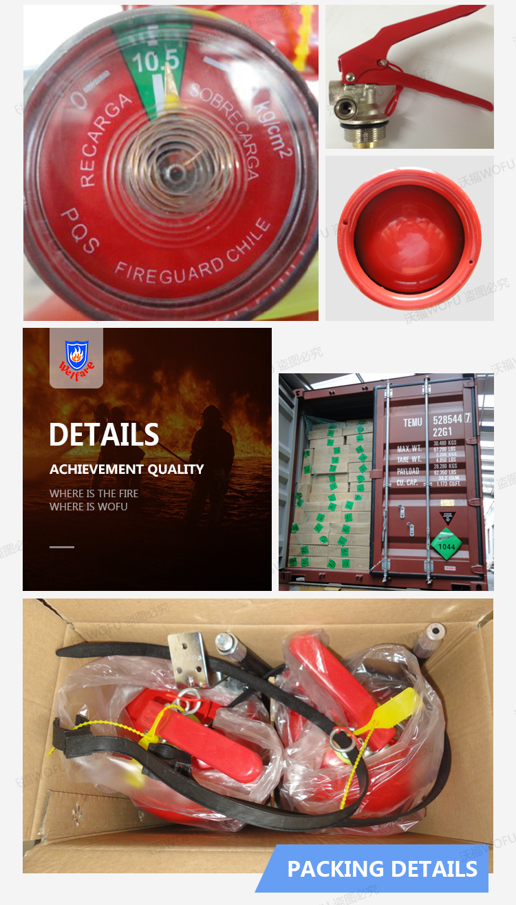 4kg abc 40% dry powder fire extinguisher chile style