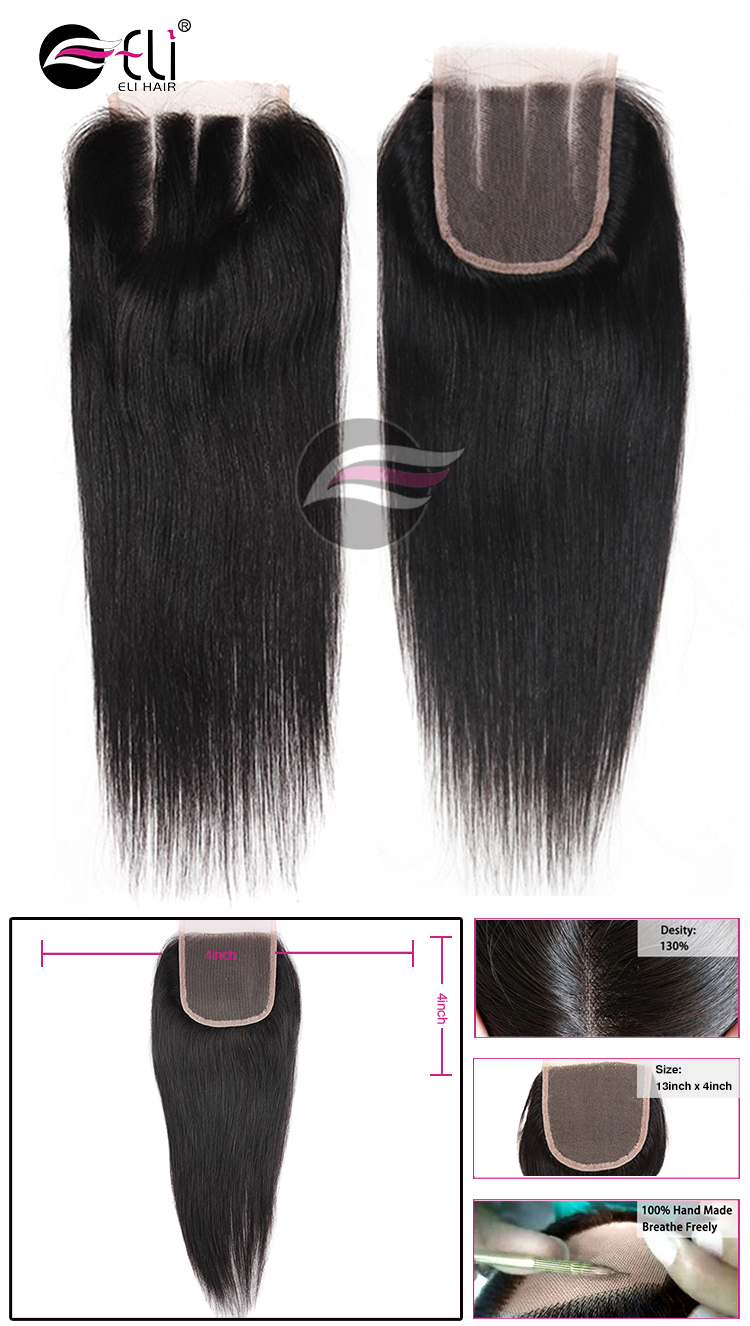 2018 New Arrival Human Brazilian Hair Weave Frontal Closures Natural Straight Lace Frontals