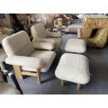 italian high quality solid wood leisure chair