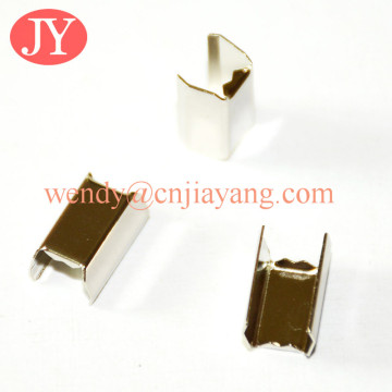 Lanyard metal band clips hardware silver crimps