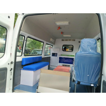 Ambulância de transporte de emergência de engrenagem manual com motor diesel