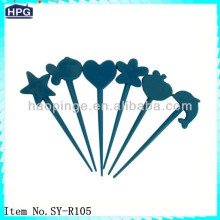 Plastic sticks for fruit/wholesale cocktail picks/swizzle sticks