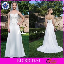 CE1279 Best Selling Sweetheart Backless Beaded Bling Satin Wedding Dresses Tunisia