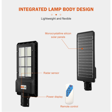 180W tout en un lampadaire solaire philips