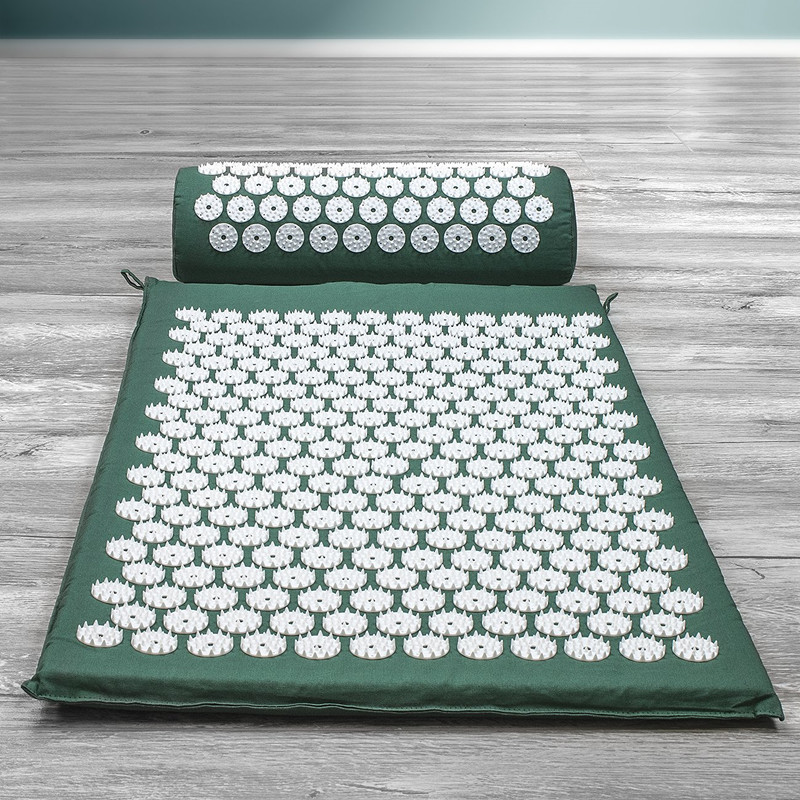 Massage mat and Pillow Set Organic Yoga Acupuncture Massage Mat