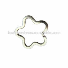 Made IN Chian Good Quality Metal Nice Flower Shaped Key Ring Split Ring