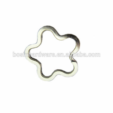 Made IN Chian Good Quality Metal Nice Flower Shaped Key Ring Split Ring