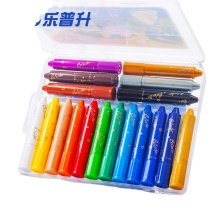 Rainbow Silky Wax Crayon Water Color Set