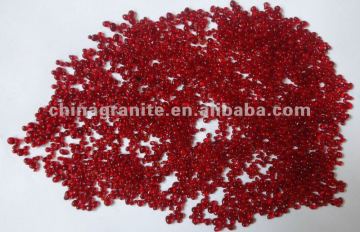 red glass beads