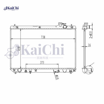 2542 Auto Parts Radiator Lexus RX300 3.0L 2001-2003