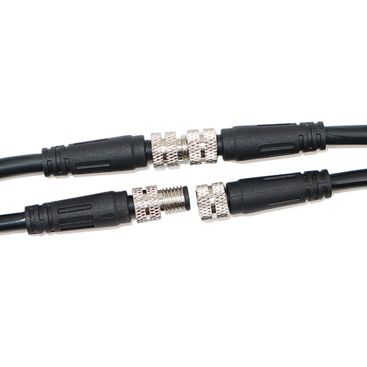 8pin macho hembra m12 m8 sensor cable personalizado impermeable IP67 IP68 3pin 4 pin automotriz CN; gua