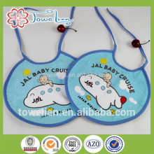 wholesale waterproof cotton baby bibs with printed design