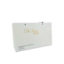 White gold foil garment paper bag