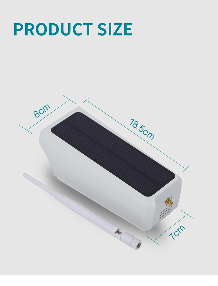 PIR Human Sensing Mobile Detection 1080P CMOS Outdoor Solar Charging IP Camera