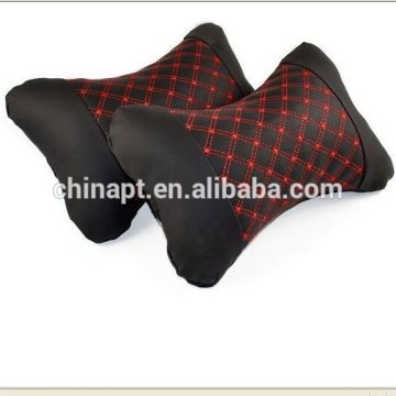 Auto decoration PU car headrest pillow neck pillow head neck rest pillow u car neck pillow