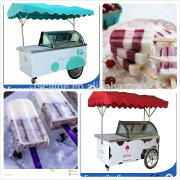 Deliciouse milk pops display cart for sale
