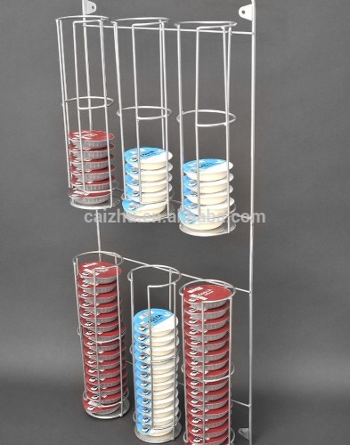 Tassimo Coffee Capsule Rack Pods Holder Silver Powder Coating Color