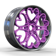 Deep Dish Black Electroplated Alloy Wheels for Cars