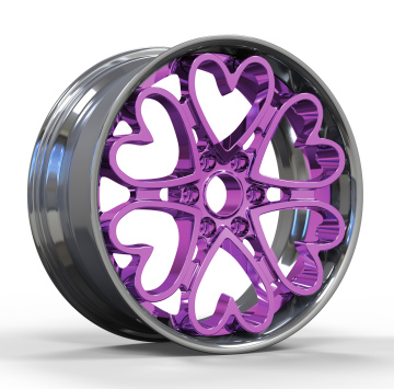 Deep Dish Black Electroplated Alloy Wheels for Cars