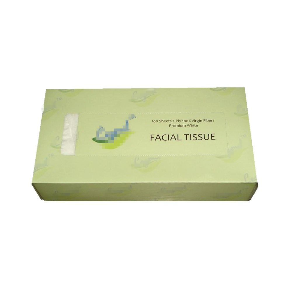 Silk suave blanca vírgenes caja facial de seda facial