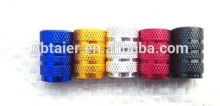 Flat Head aluminum vlave cap , easy to operate