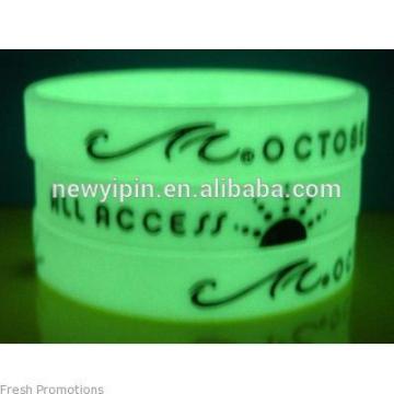 Beautiful Luminous multicolors silicone rainbow wristbands