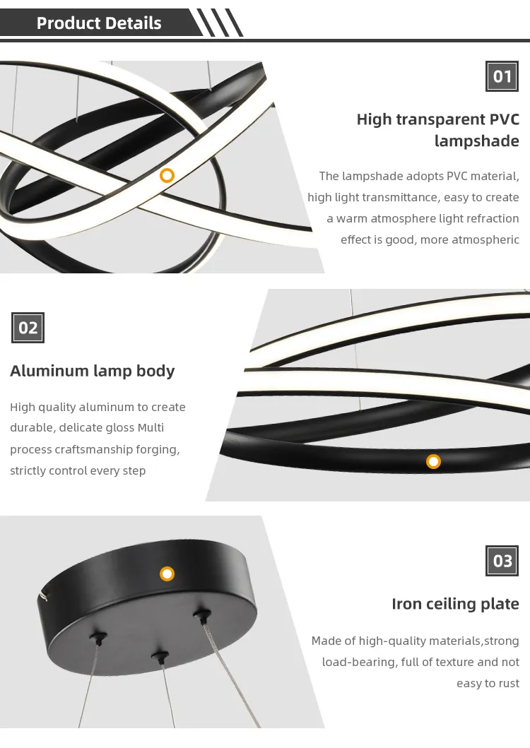 Stylish Black Steel Linear Hanging Lamp for Living Rooms