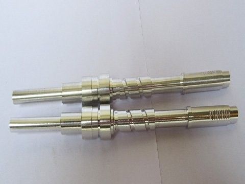 Silver Anodized Cnc Custom Aluminum Axle Shafts With Chrome Plating