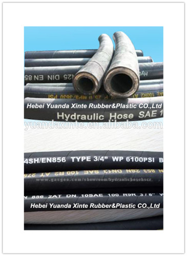 cheap good quality flexible hydraulic rubber hose EN856 4SP