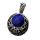 Lapis Lazuli 20MM Cabochon Alloy Gemstone Pendant