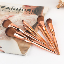 private label customize natural hair makeup brushes set