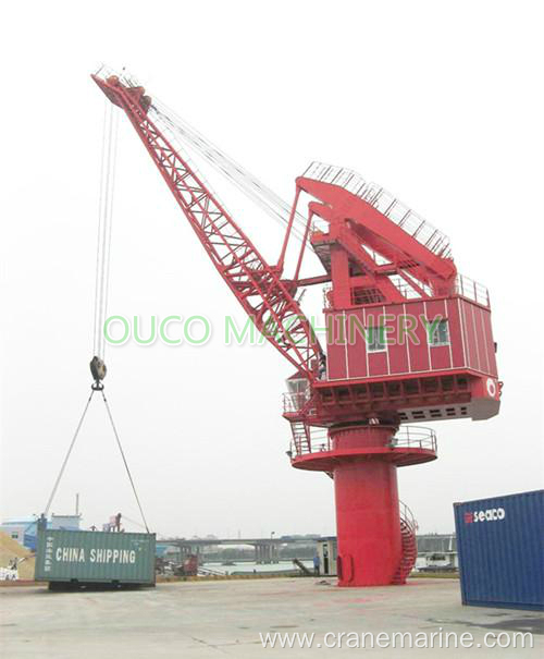 40T 26M Pedestal Deck Tower Lattice Boom Crane