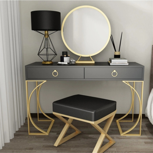 Bedroom 2 Drawers Led Mirror Dressing Table