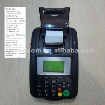 Portable Food Web GSM SMS Printer