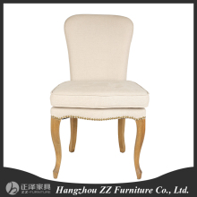 France Solid wood Uphostered si design modern fabric dining chair