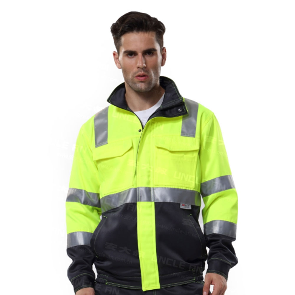 Customized logo high visibility reflective safety protective jacket