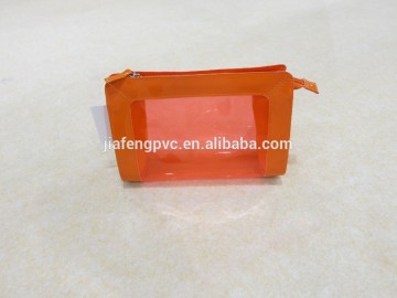 Orange PVC Cosmetic/Gift Promotion Bag
