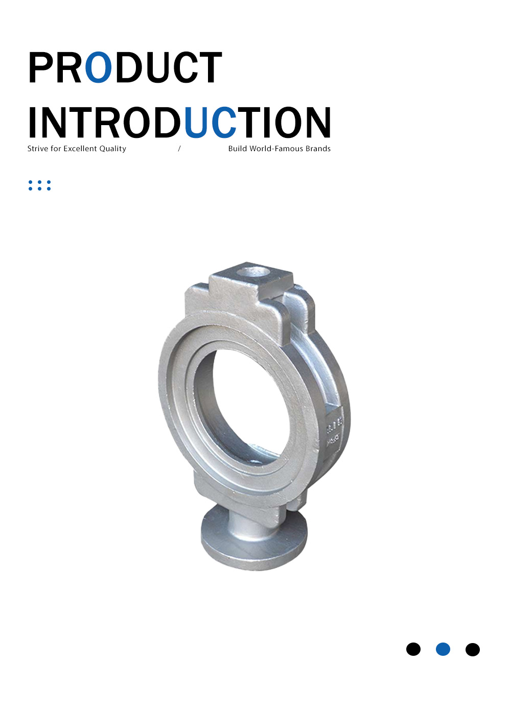 Корпус вафельного дроссельного клапана (литье) Wafer Butterfly Valve Body (Casting)