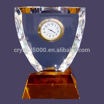 clock crystal gift crystal trophy